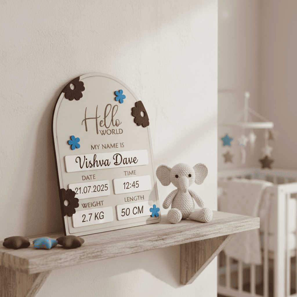 Photo Posing Props Baby Birth Announcement Board thumbnail 3