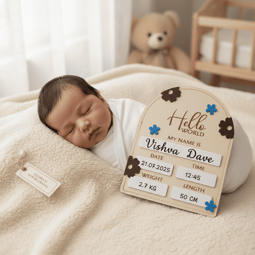 Photo Posing Props Baby Birth Announcement Board thumbnail 4