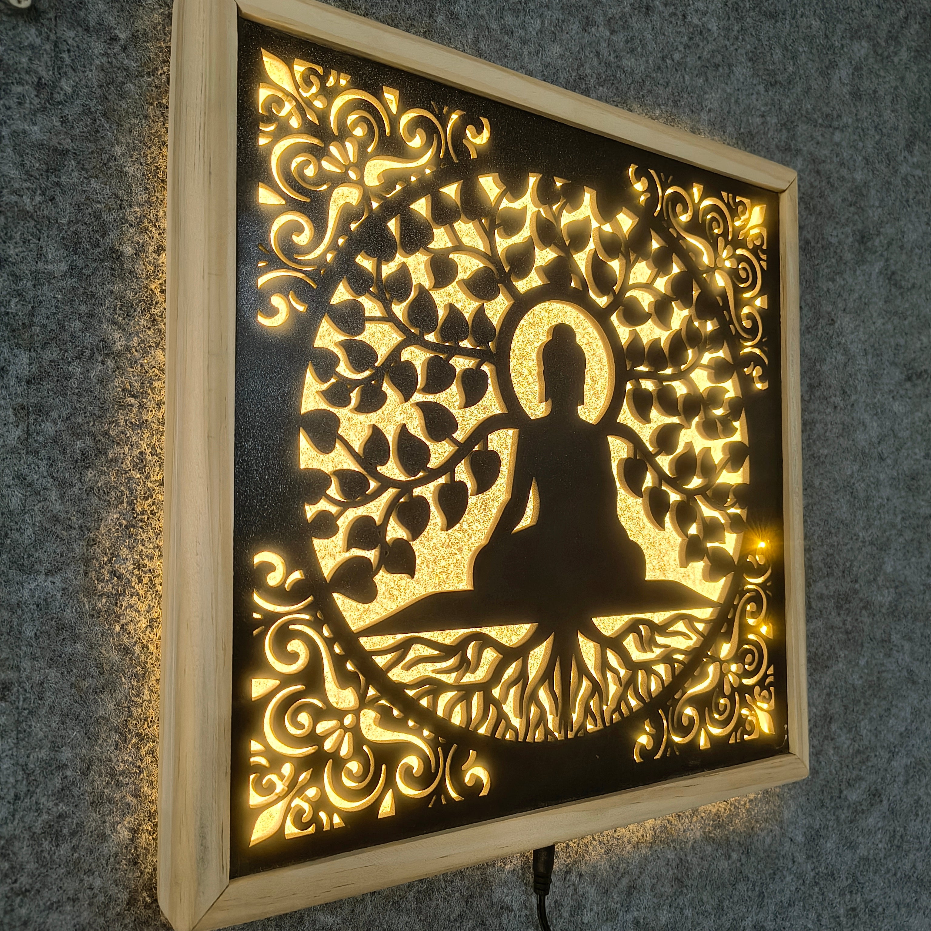 Buddha LED Wall Decor Frame thumbnail 7