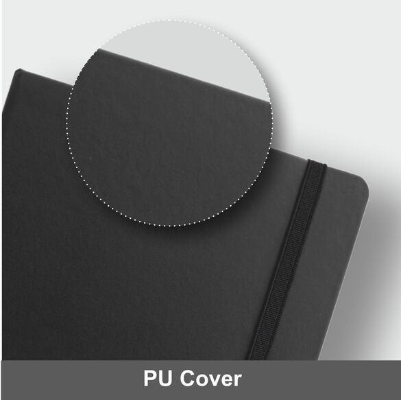 Classic Black PU Leather Notebook Journal for Men and Women, Premium… thumbnail 4