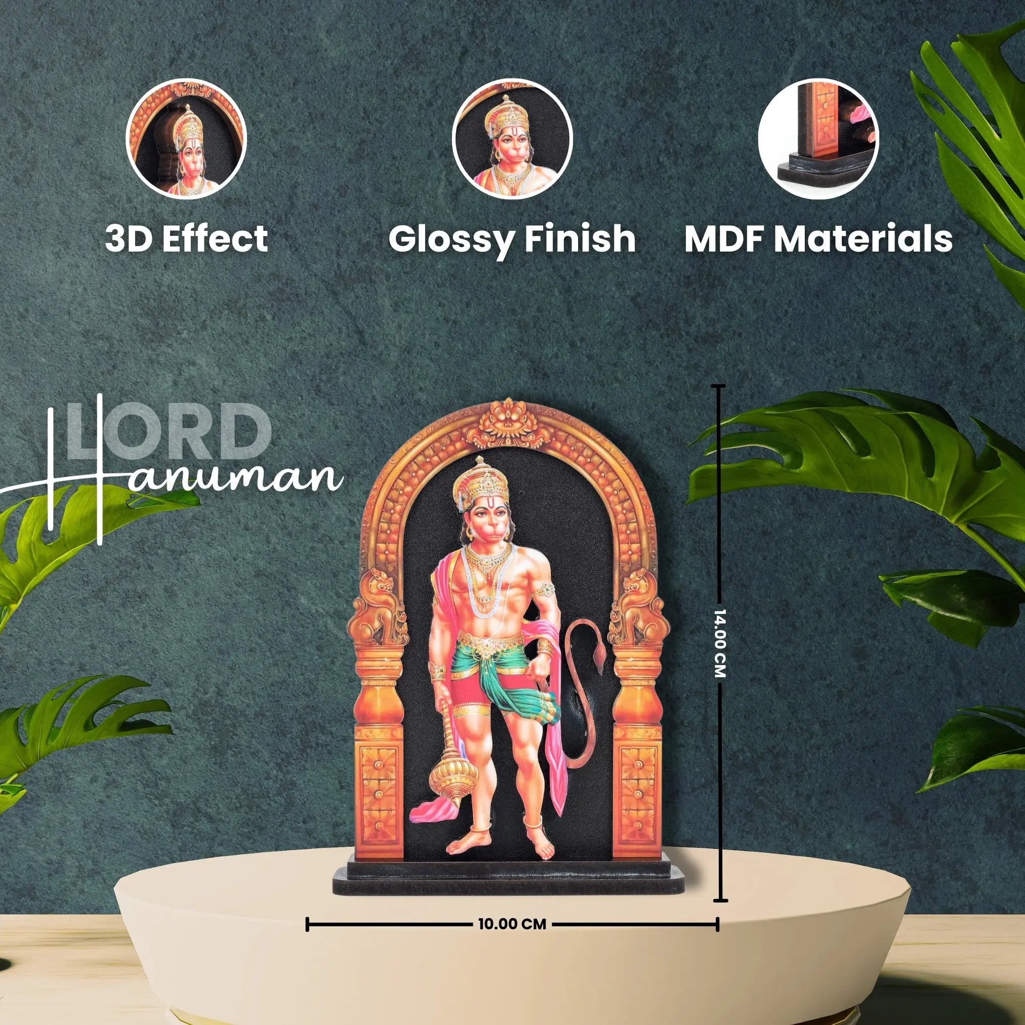 Divine Cultural Wooden 3D Statue Perfect for Pooja Room Home Decore… thumbnail 2