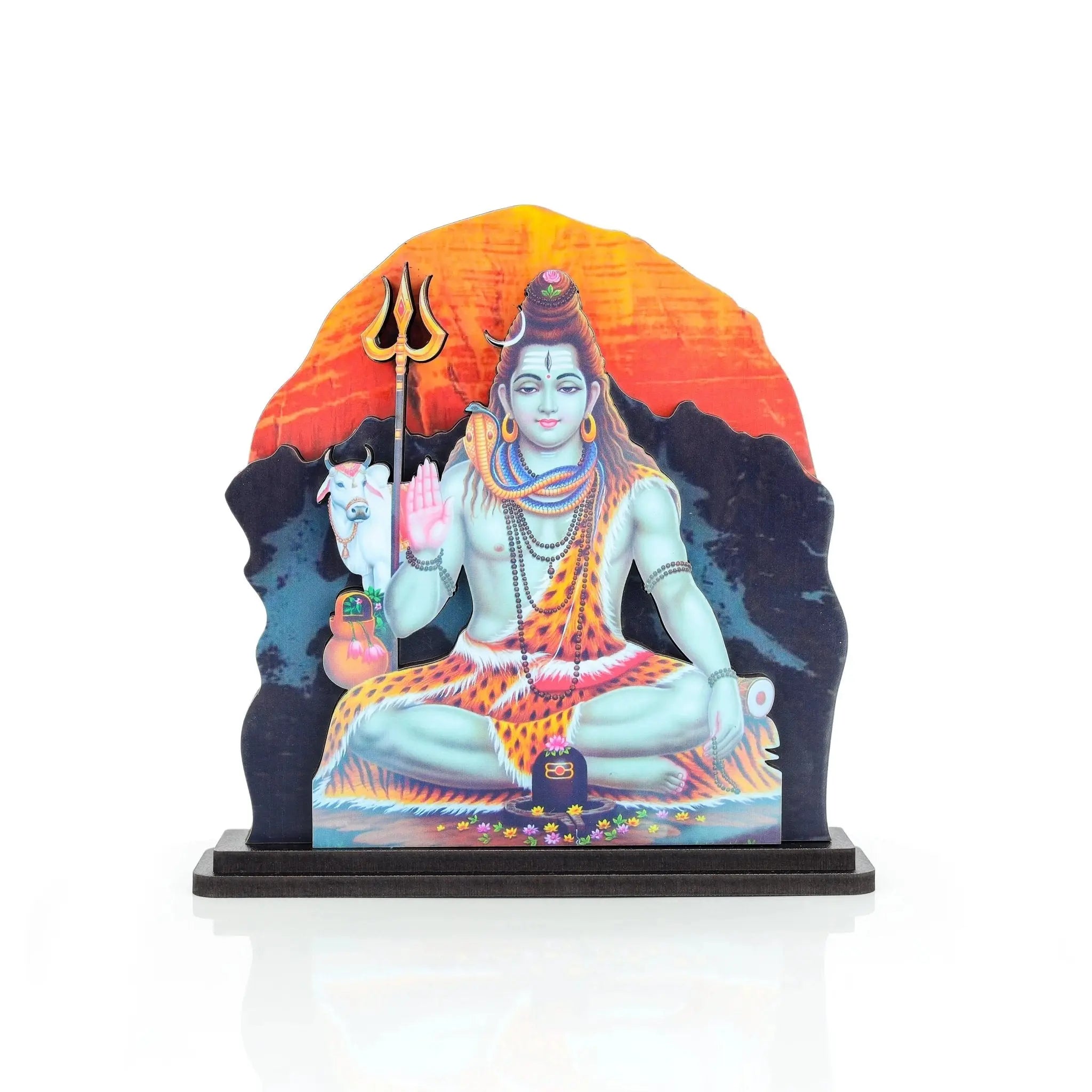 Divine Cultural Wooden 3D Statue Perfect for Pooja Room Home Decore… thumbnail 2