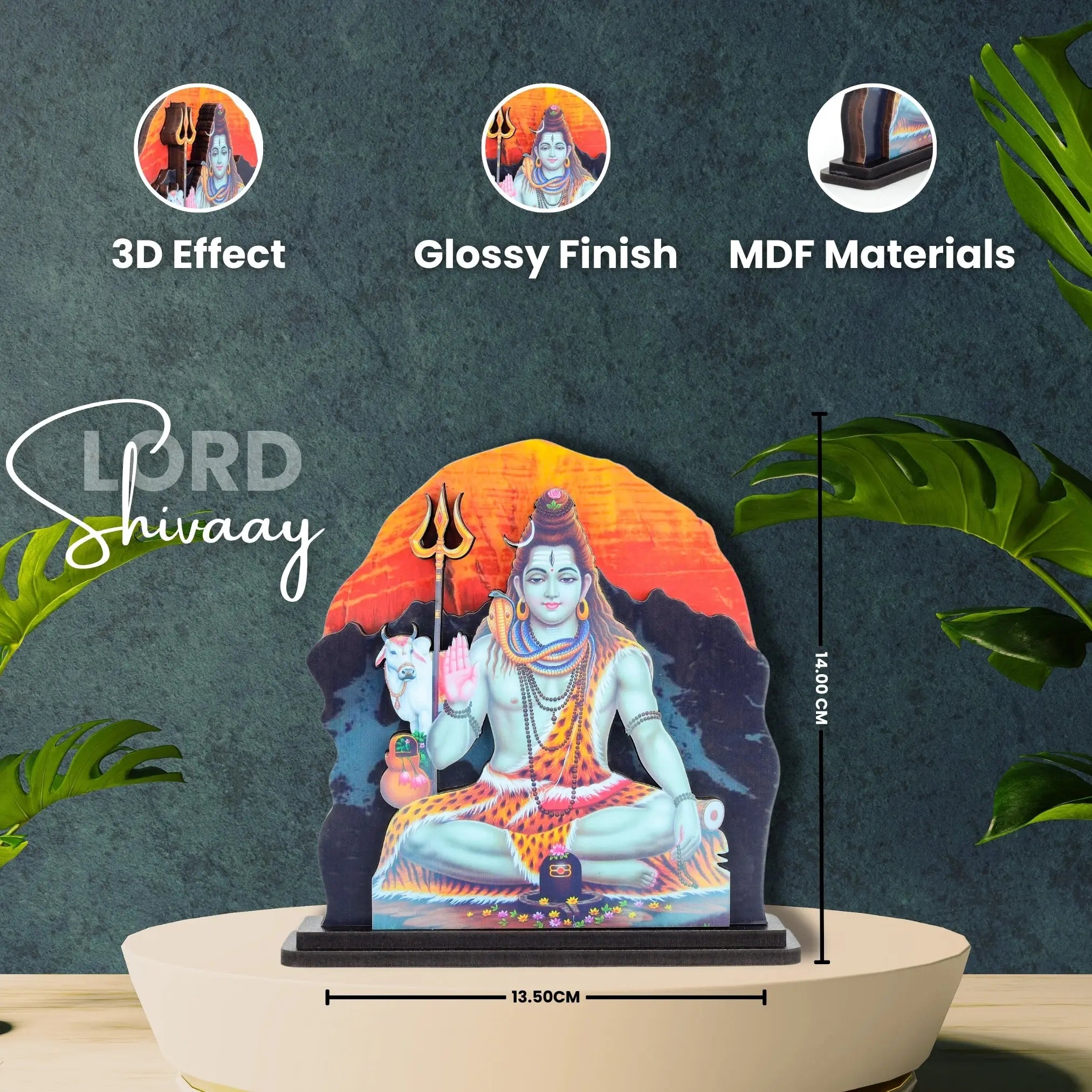 Divine Cultural Wooden 3D Statue Perfect for Pooja Room Home Decore… thumbnail 3
