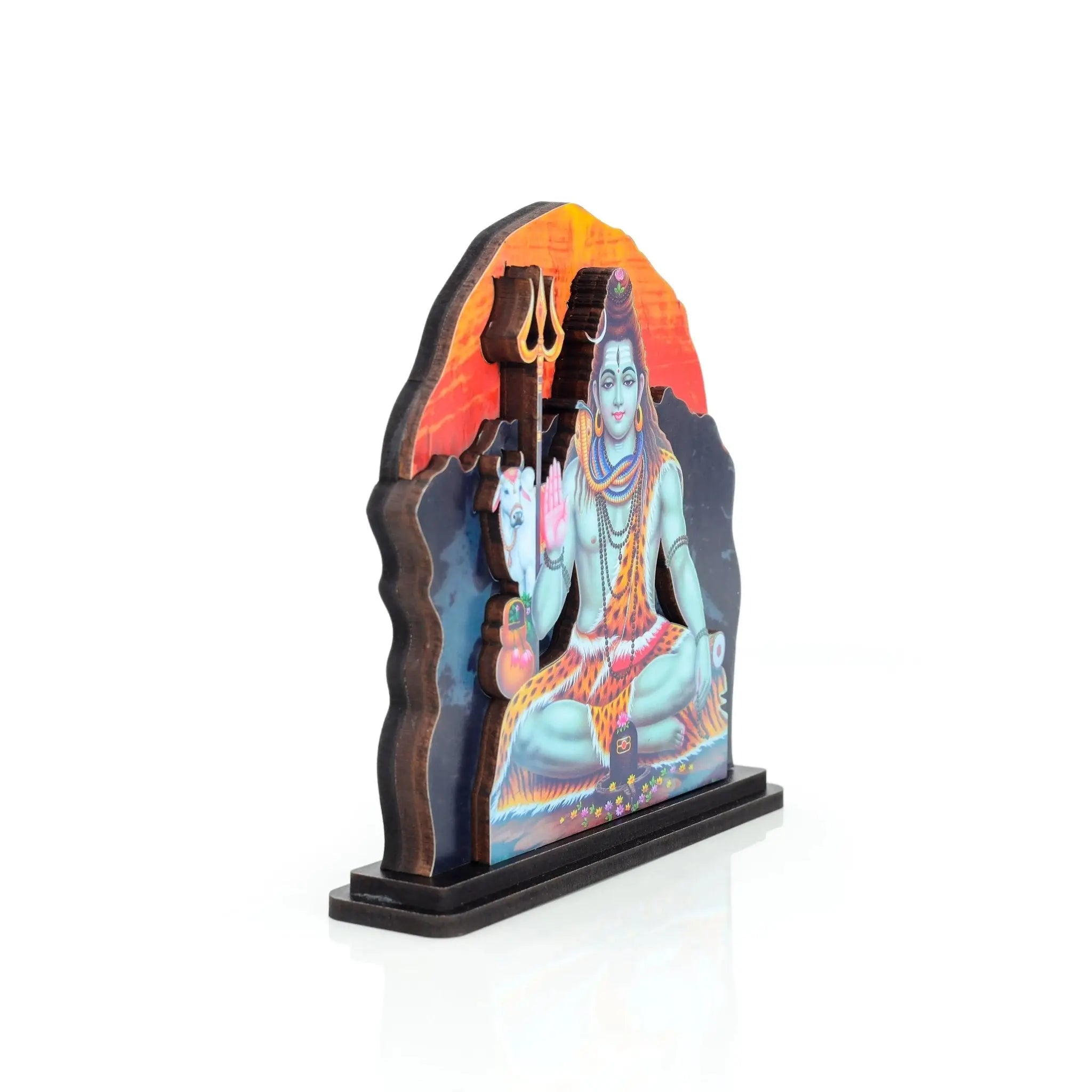 Divine Cultural Wooden 3D Statue Perfect for Pooja Room Home Decore… thumbnail 4