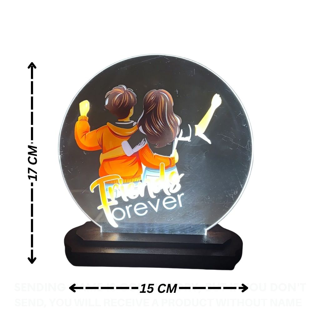 LASER ART Customized LED Acrylic Night Lamp for Friends thumbnail 2