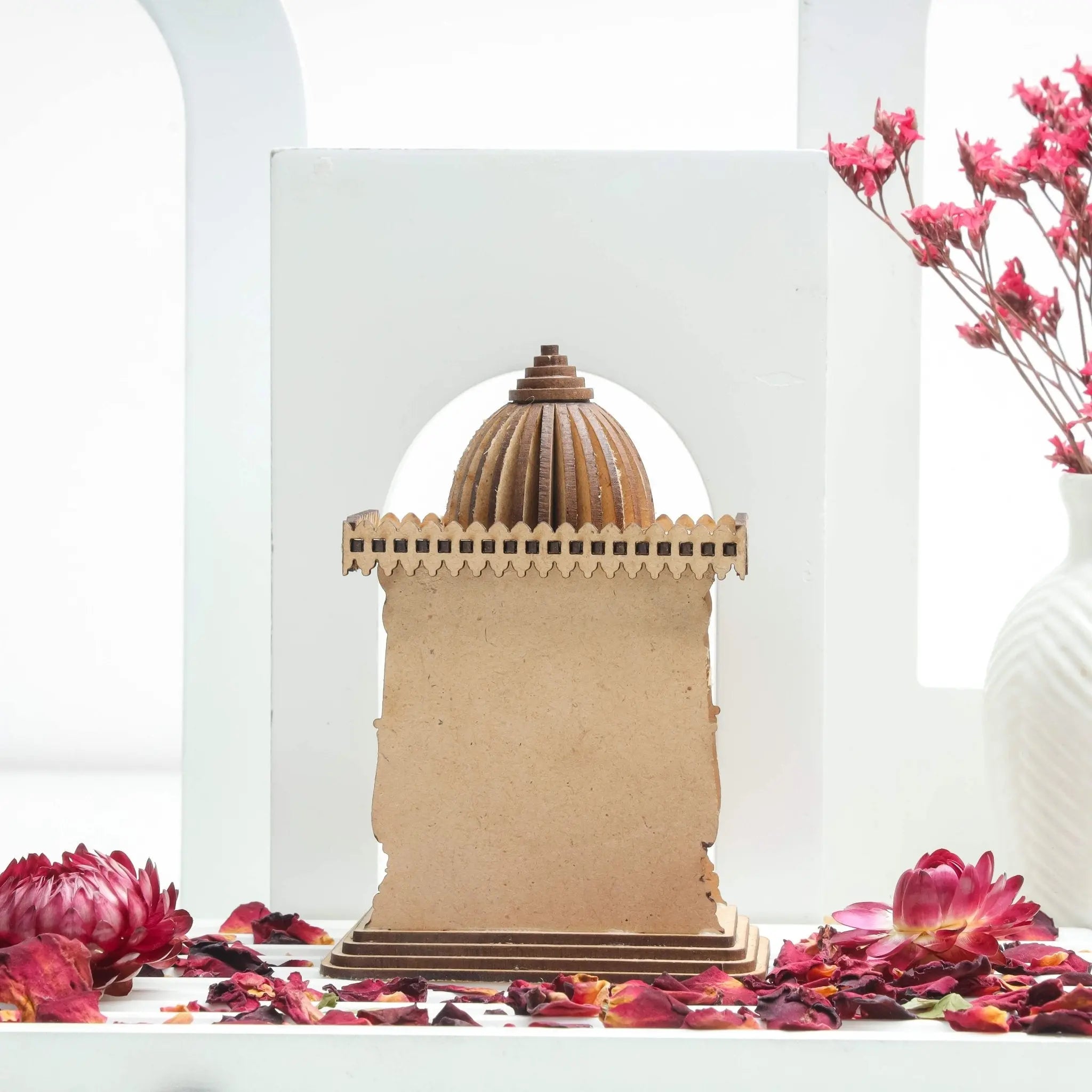 LASER ART Divine Miniature Temple with Lord Ganesha thumbnail 2