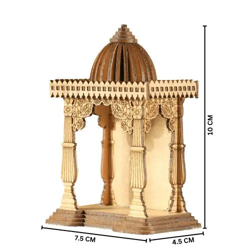 LASER ART Divine Miniature Temple with Lord Ganesha thumbnail 4