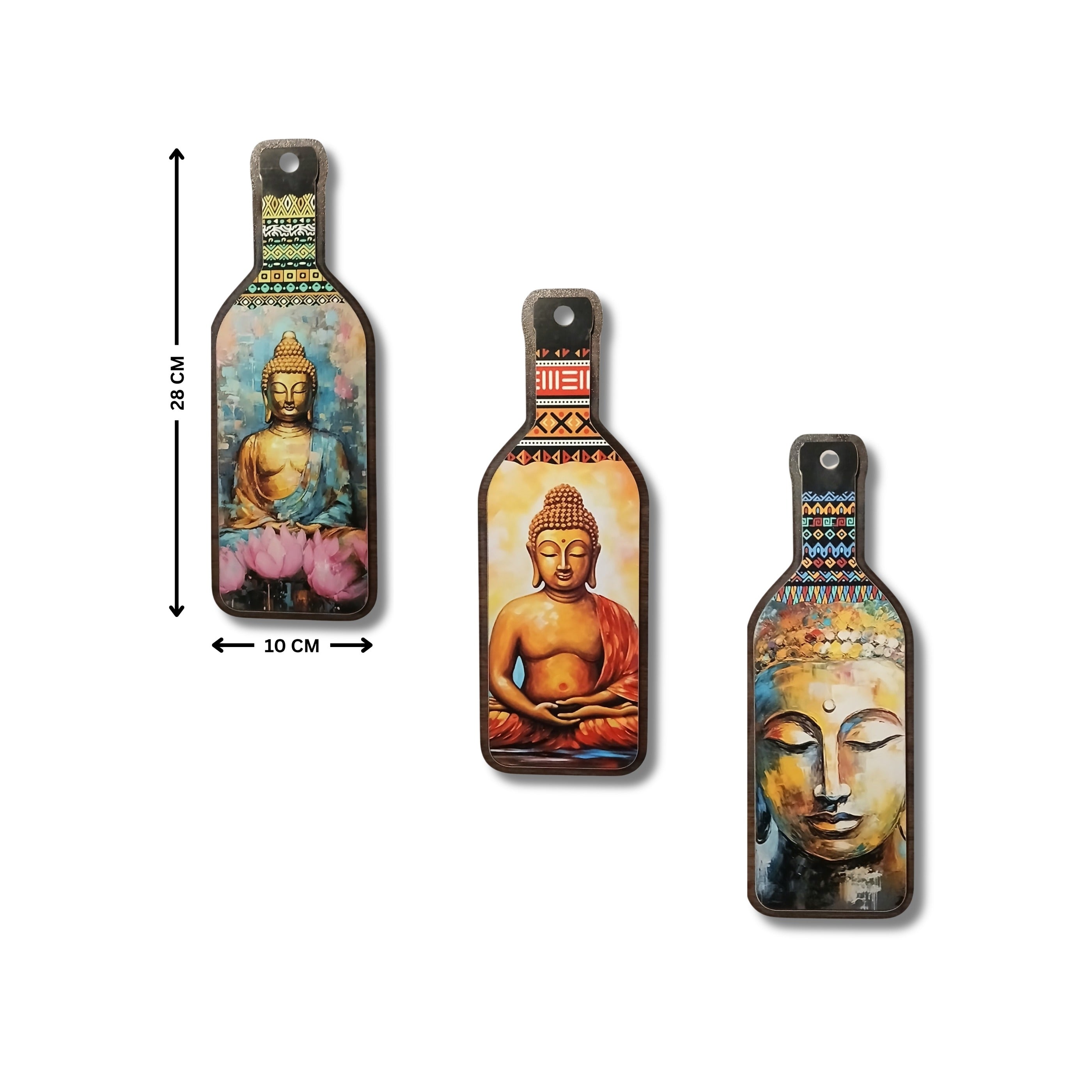 Meditating Gautam Buddha Wooden Wall Hanging thumbnail 5