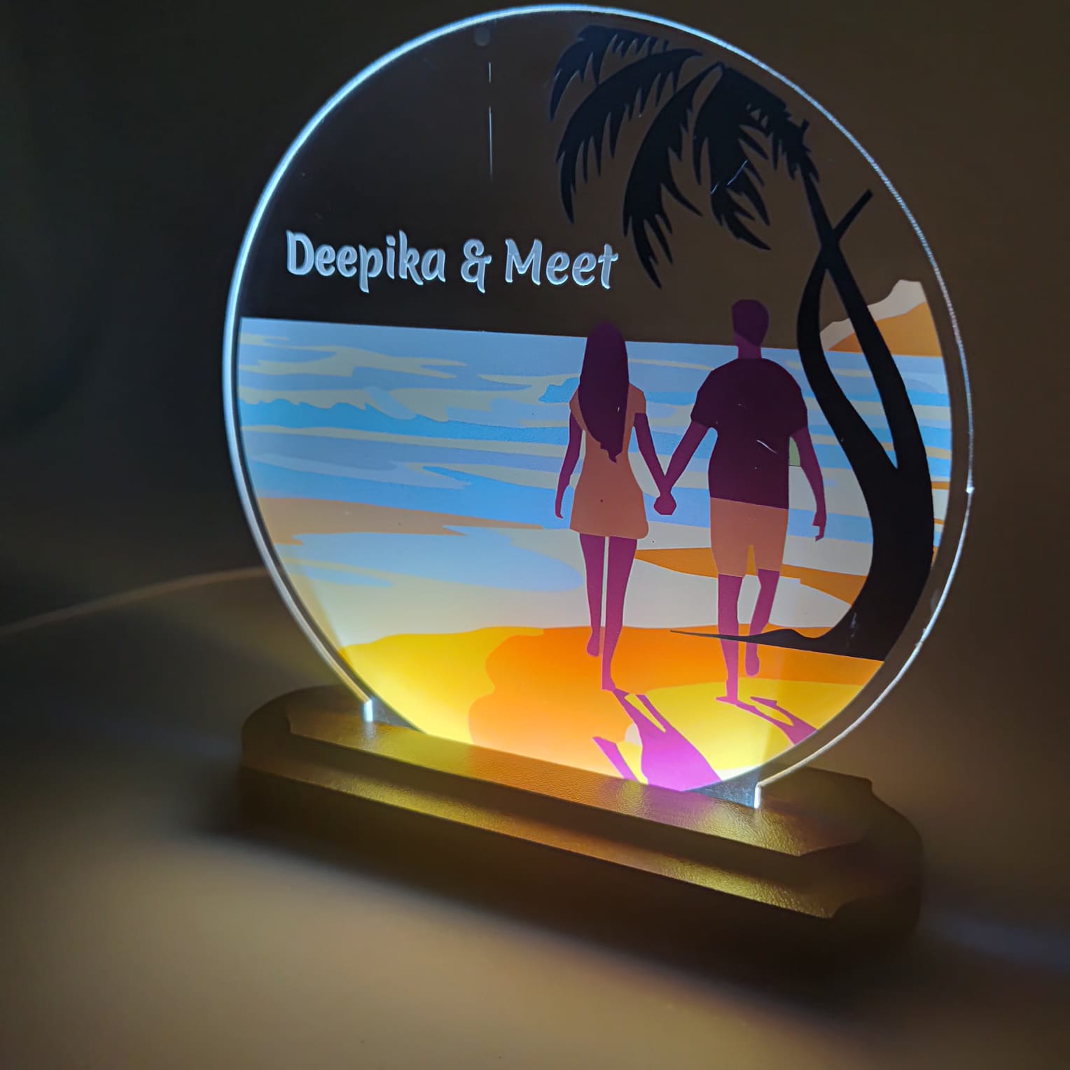 LASER ART Personalized LED Acrylic Night Lamp thumbnail 5