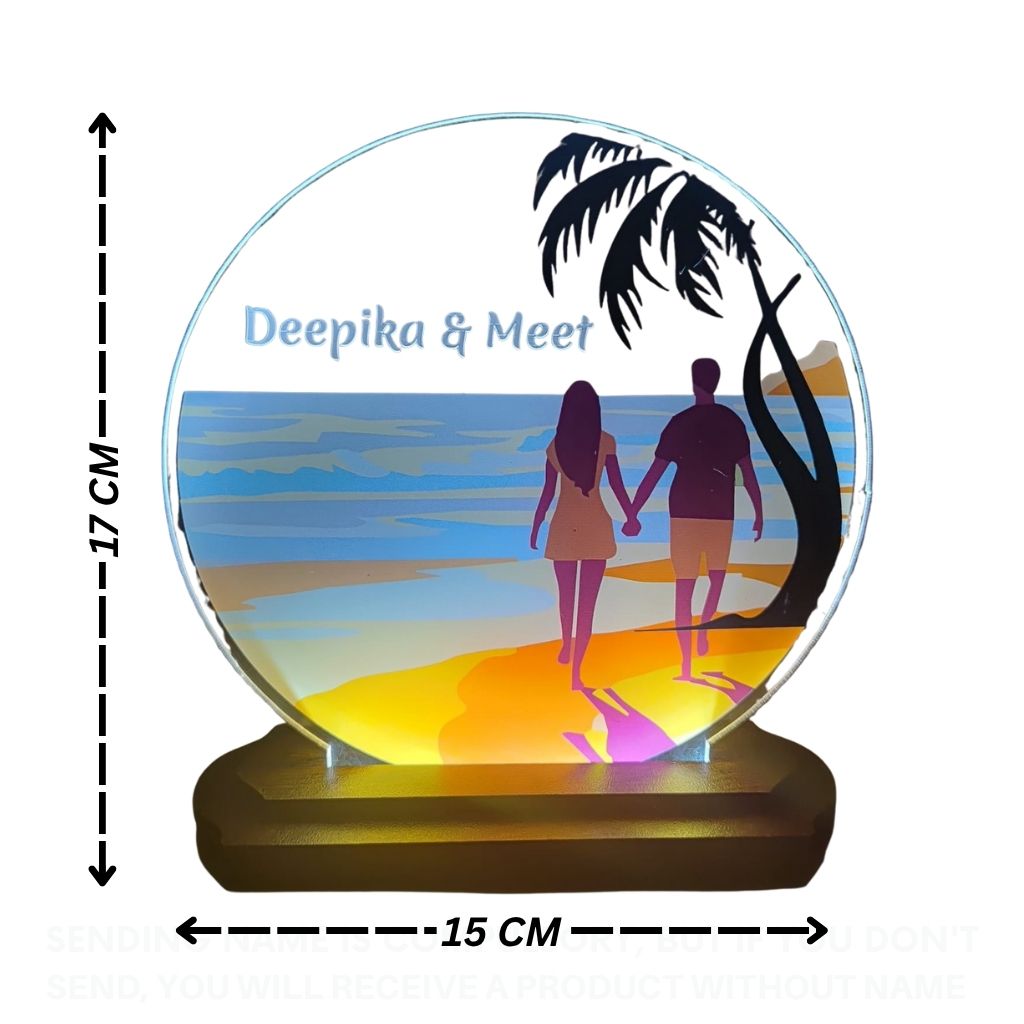 LASER ART Personalized LED Acrylic Night Lamp thumbnail 7