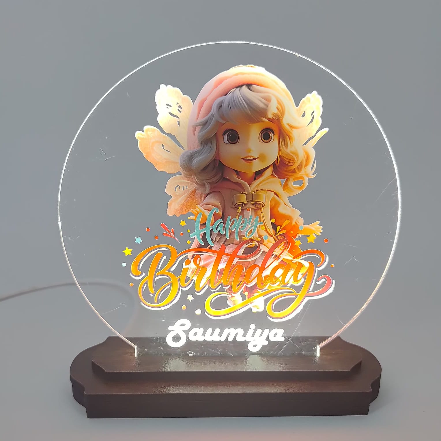 Personalized LED Birthday Lamp for Kids thumbnail 2