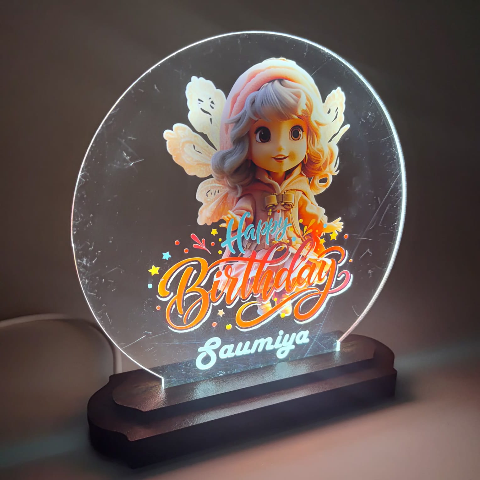 Personalized LED Birthday Lamp for Kids thumbnail 3