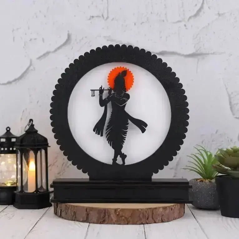 Lord Krishna Backlit LED Lamp thumbnail 2