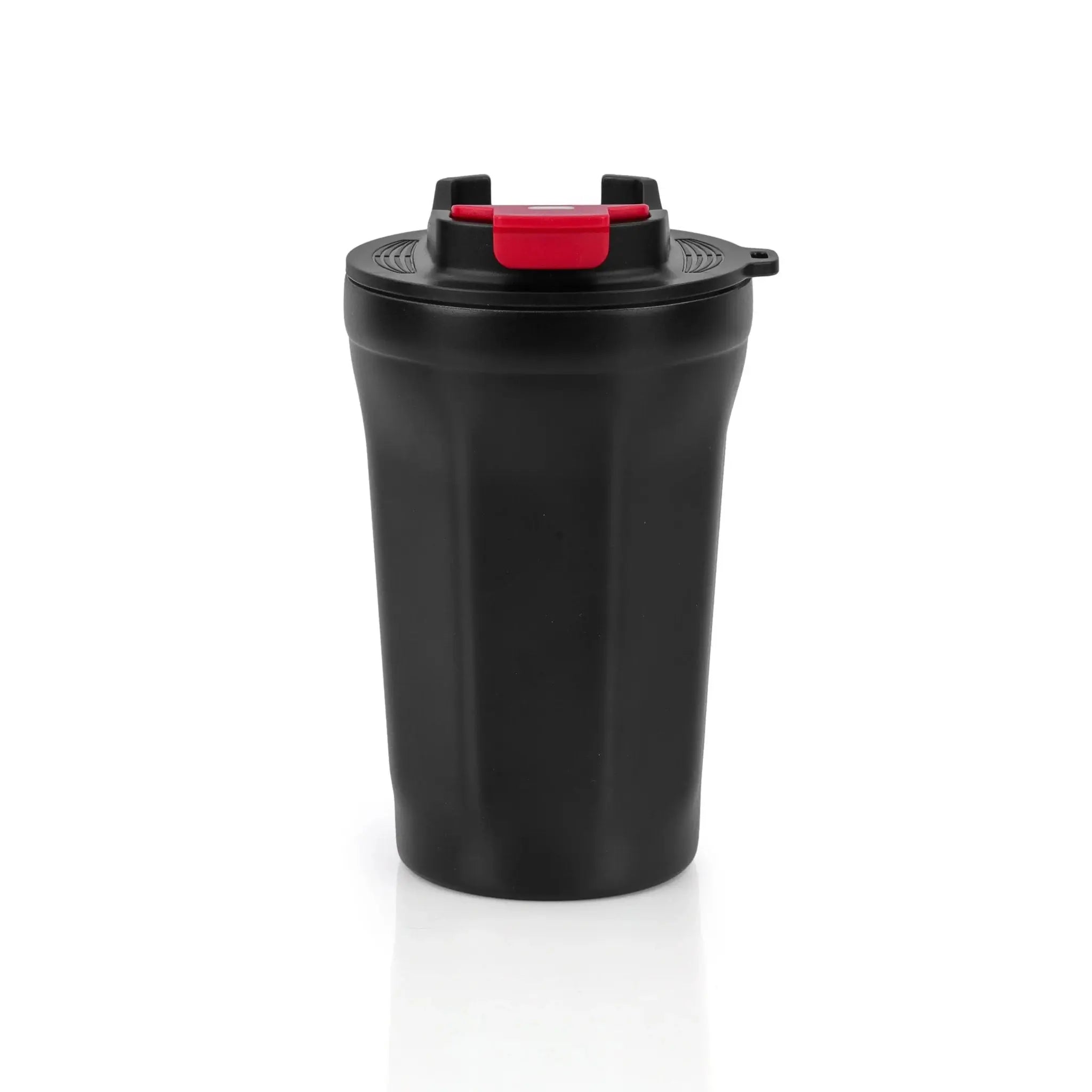 Matte Black Protein Shaker Bottle with Secure Snap Lid thumbnail 2
