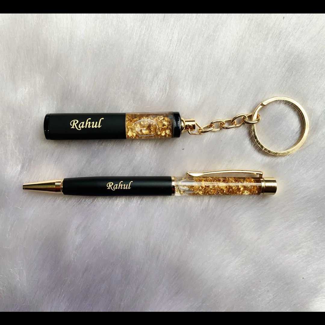 Personalized Pen & Keychain Gifts with Name Engraving thumbnail 2