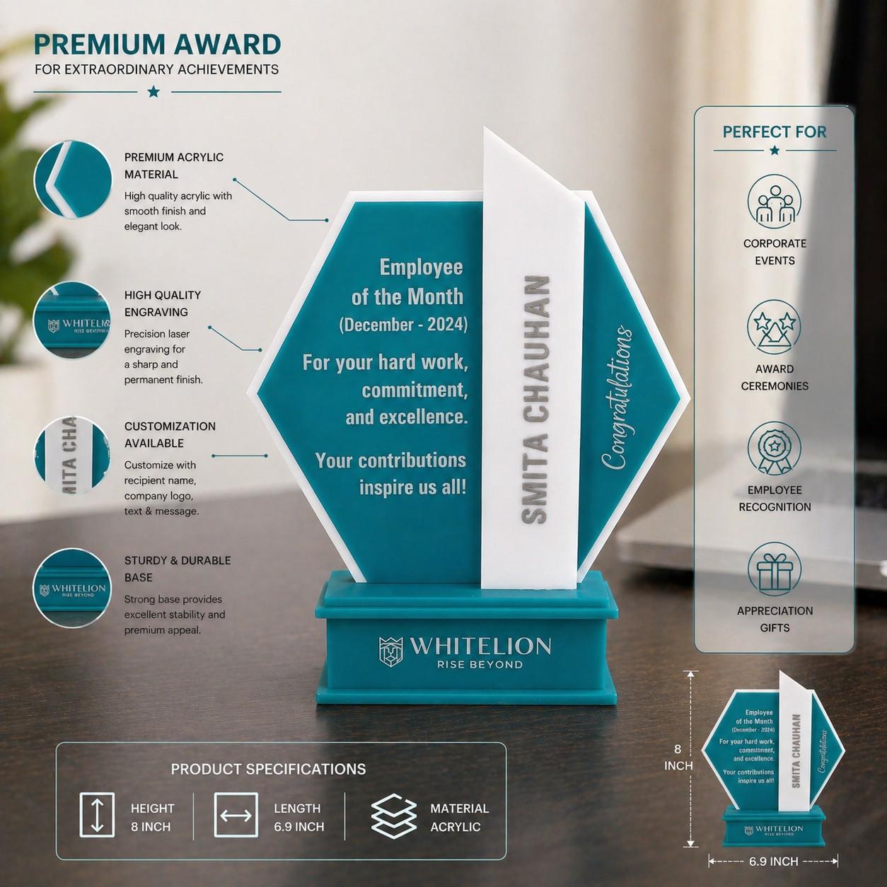Personlized acrylic trophy thumbnail 4