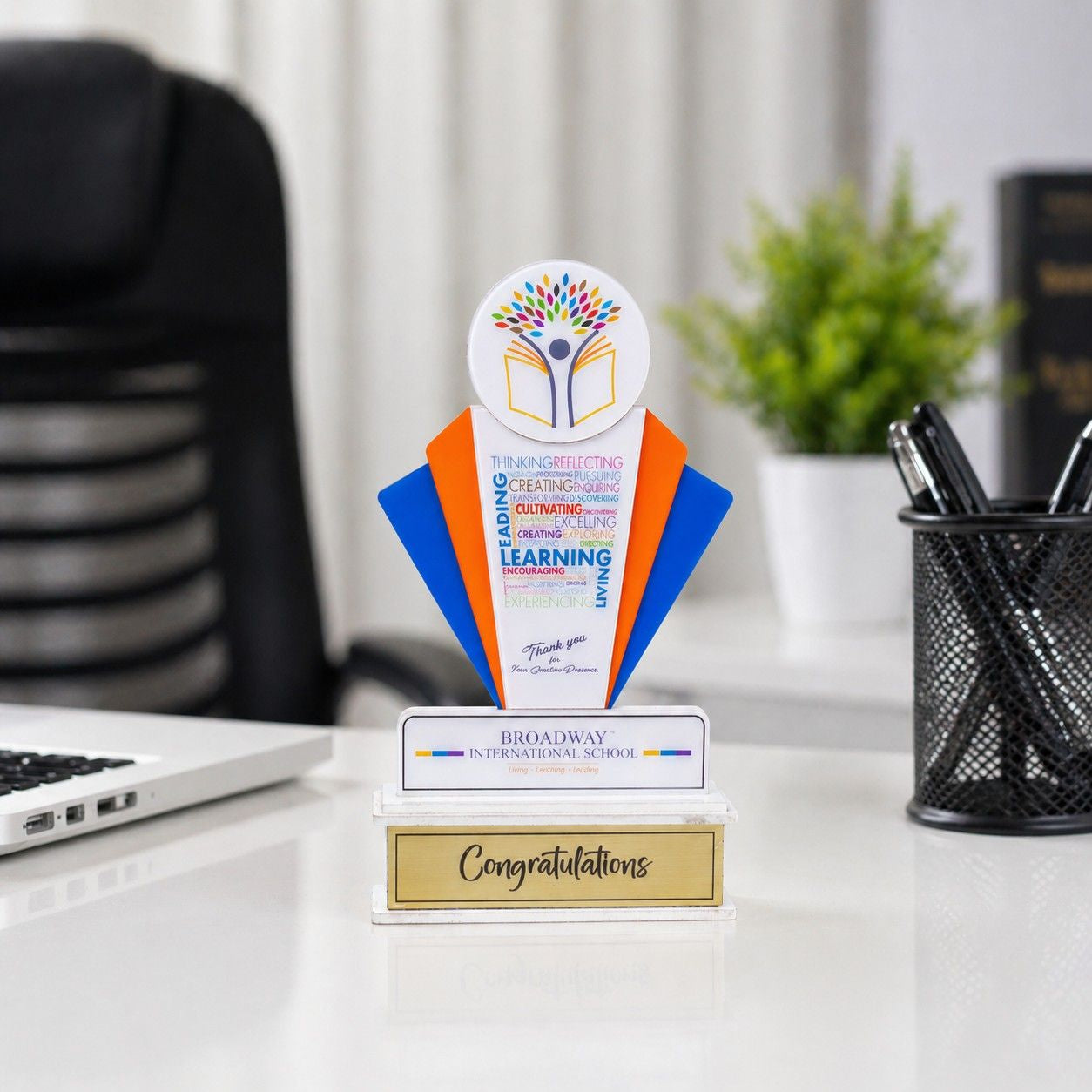 premium quality acrylic trophy thumbnail 2