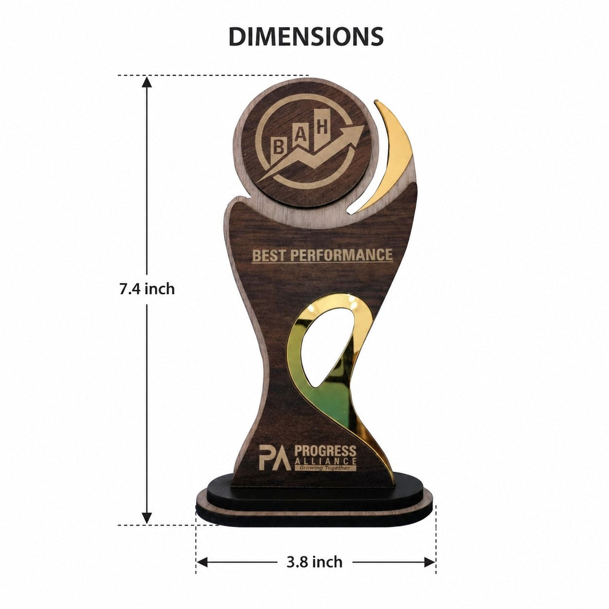premium wooden trophy thumbnail 3