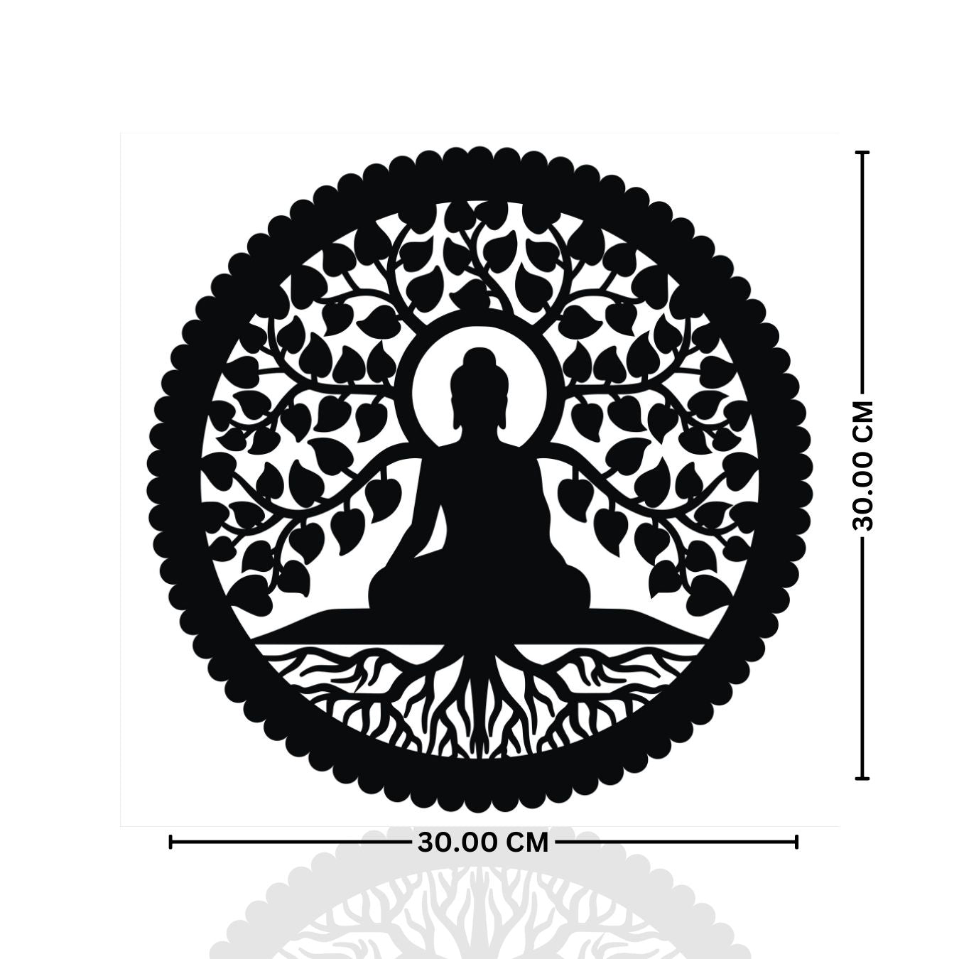 Wooden Wall Decor Buddha Wall Lamp with LED Light thumbnail 5