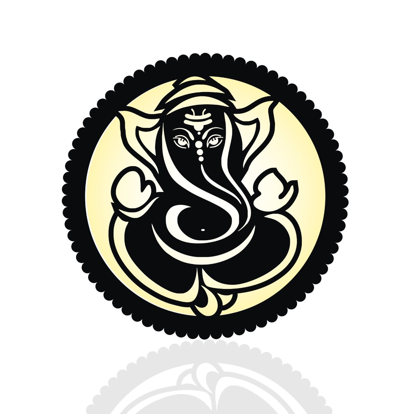 Wooden Ganesha frame LED Wall Decor Lamp thumbnail 6