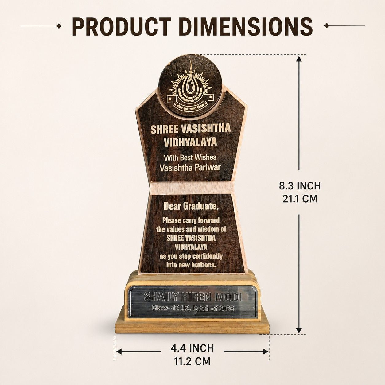 wooden MDF trophy thumbnail 3