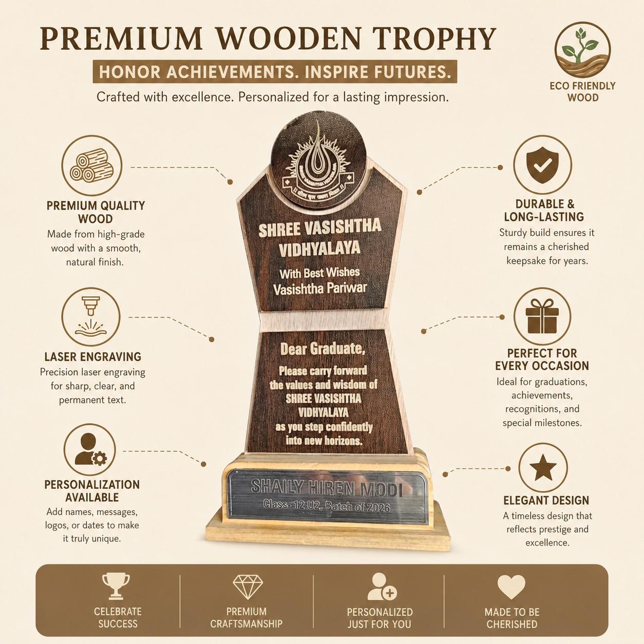 wooden MDF trophy thumbnail 4