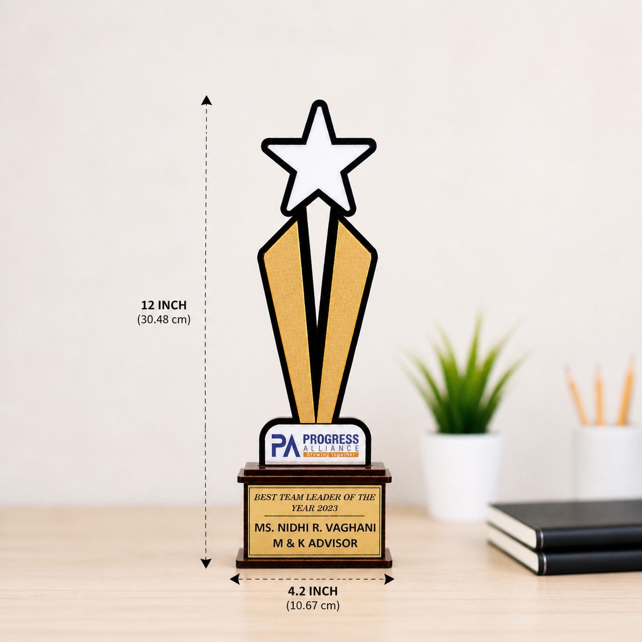 wooden MDF trophy thumbnail 3