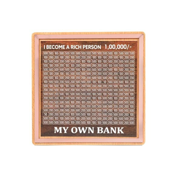 Money Bank Wooden with Savings Tracker thumbnail 6