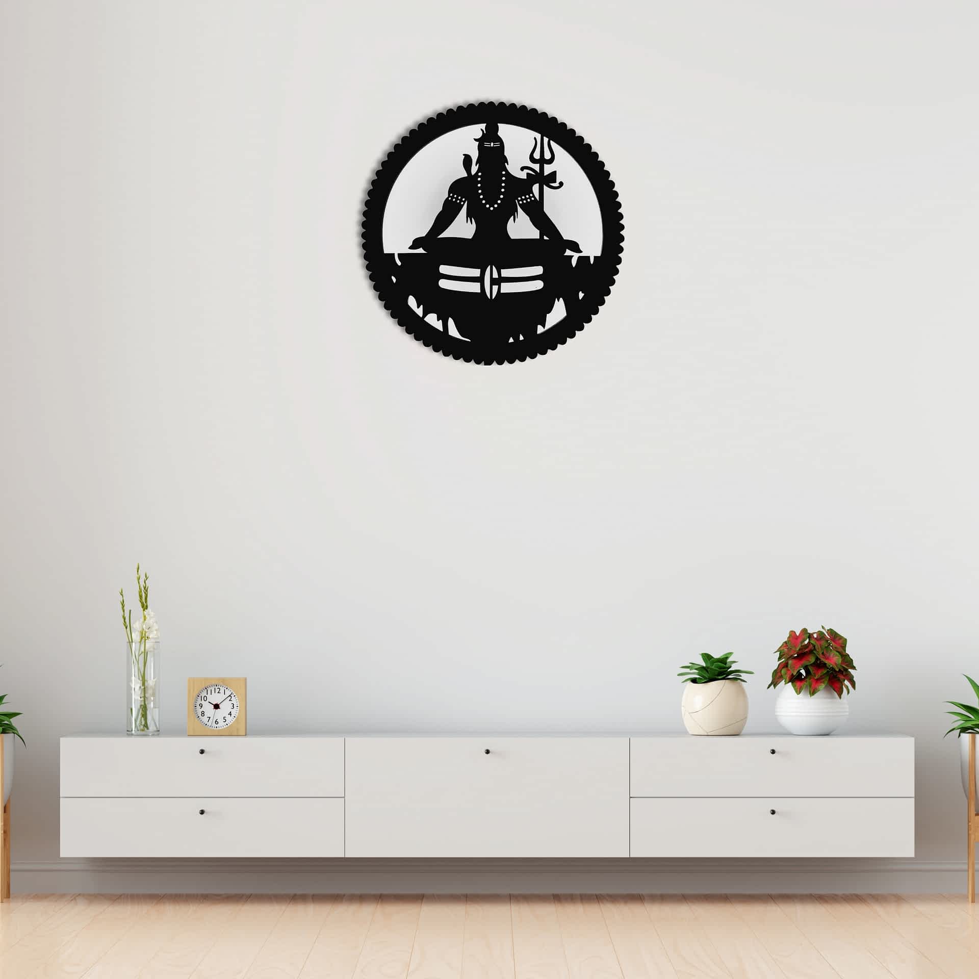 Wooden Shiva Wall Lamp with LED Light thumbnail 3