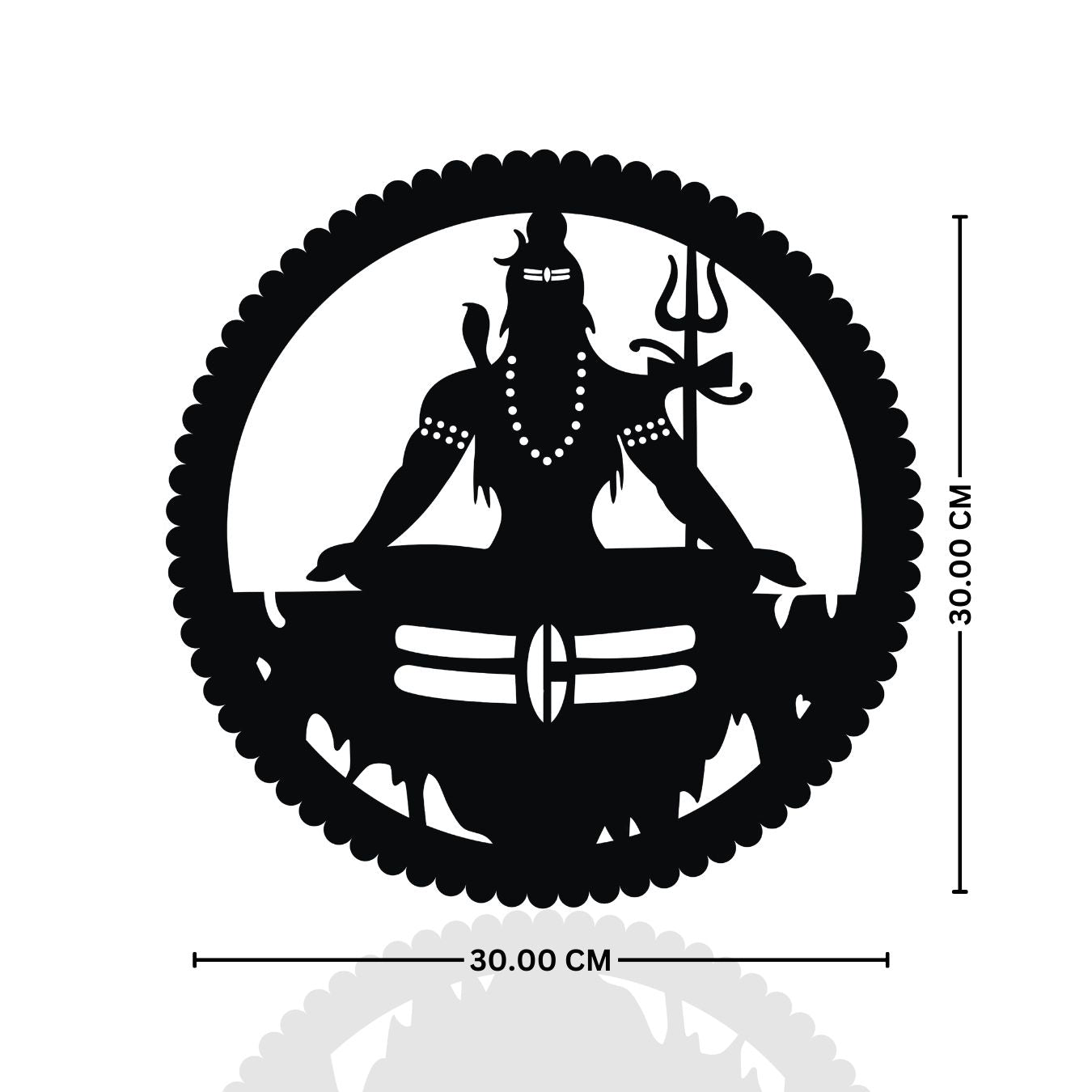 Wooden Shiva Wall Lamp with LED Light thumbnail 5